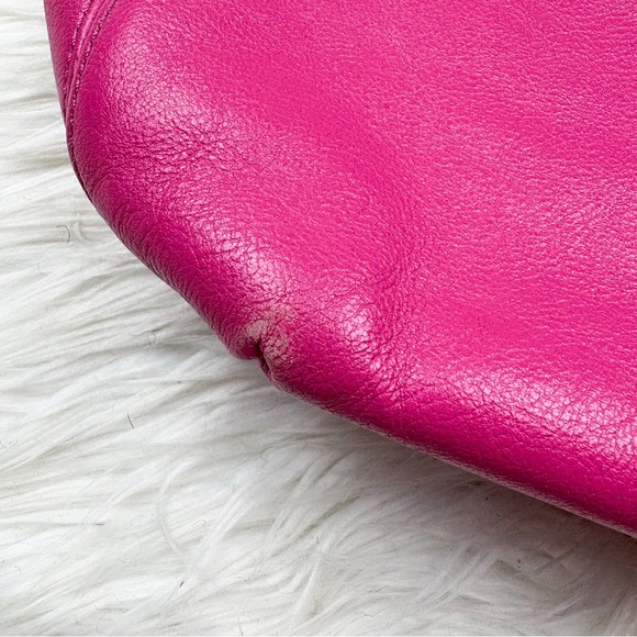 Coach Ashley Carry All Hippie Hobo Satchel Shoulder Bag Pink Leather Y2K Barbie - Picture 5 of 8